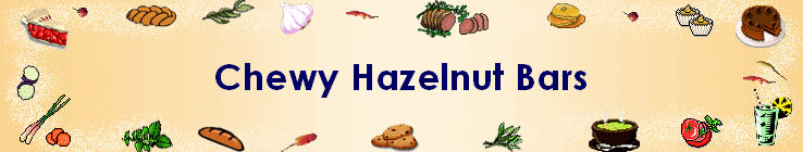 Chewy Hazelnut Bars