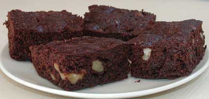 plate of brownies